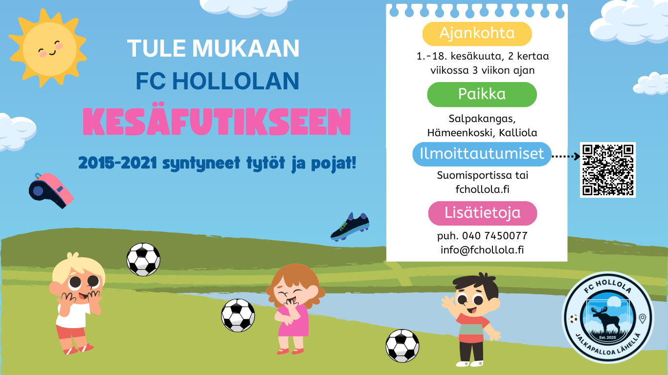 Kesäfutis '26 Hollolassa - banneri