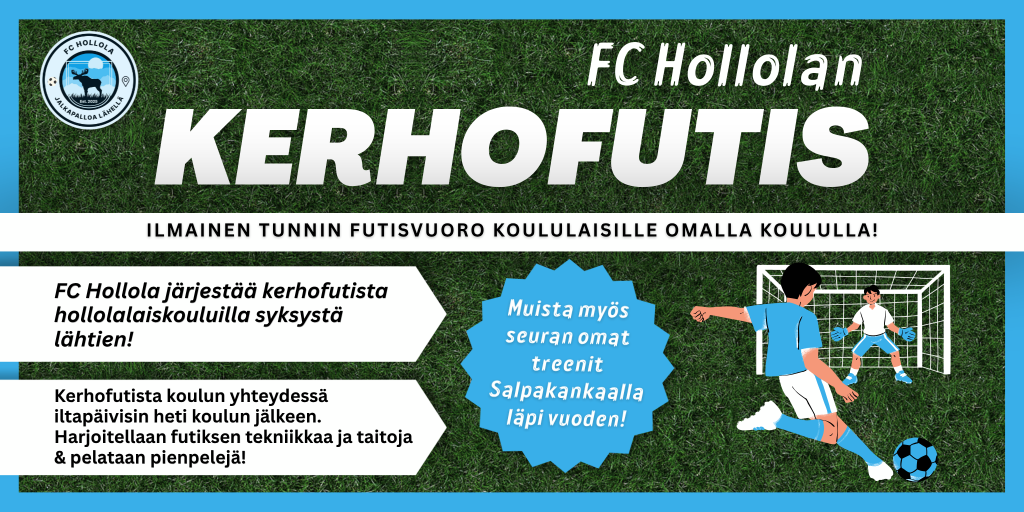FC Hollola Kerhofutis banneri