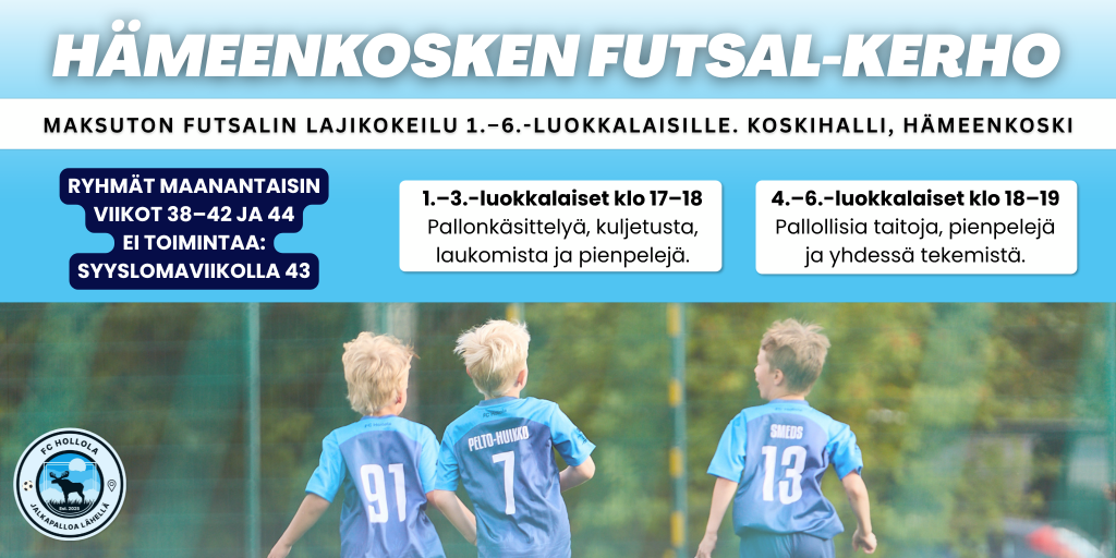 Hämeenkosken futsal-lajikokeilu banneri
