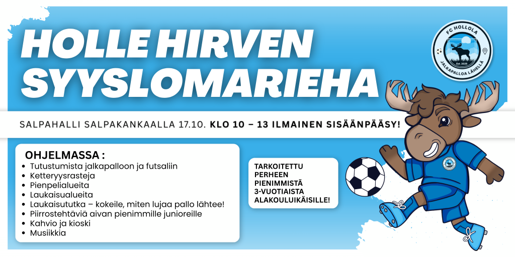 Holle Hirven syyslomarieha 2026 banneri